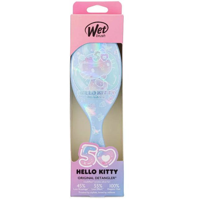 Wet Brush Hello Kitty 50th Anniversary Original Detangler- Blue