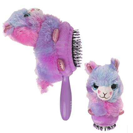 PLUSH BRUSH DETANGLER- Llama