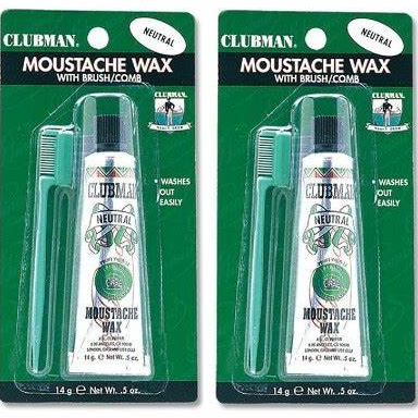 Clubman Moustache Wax Black 0.50 Oz