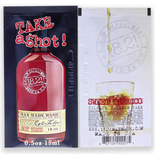 18.21 Man Made 3-In-1 Shampoo, Conditioner and Body Wash -Sweet Tabacco