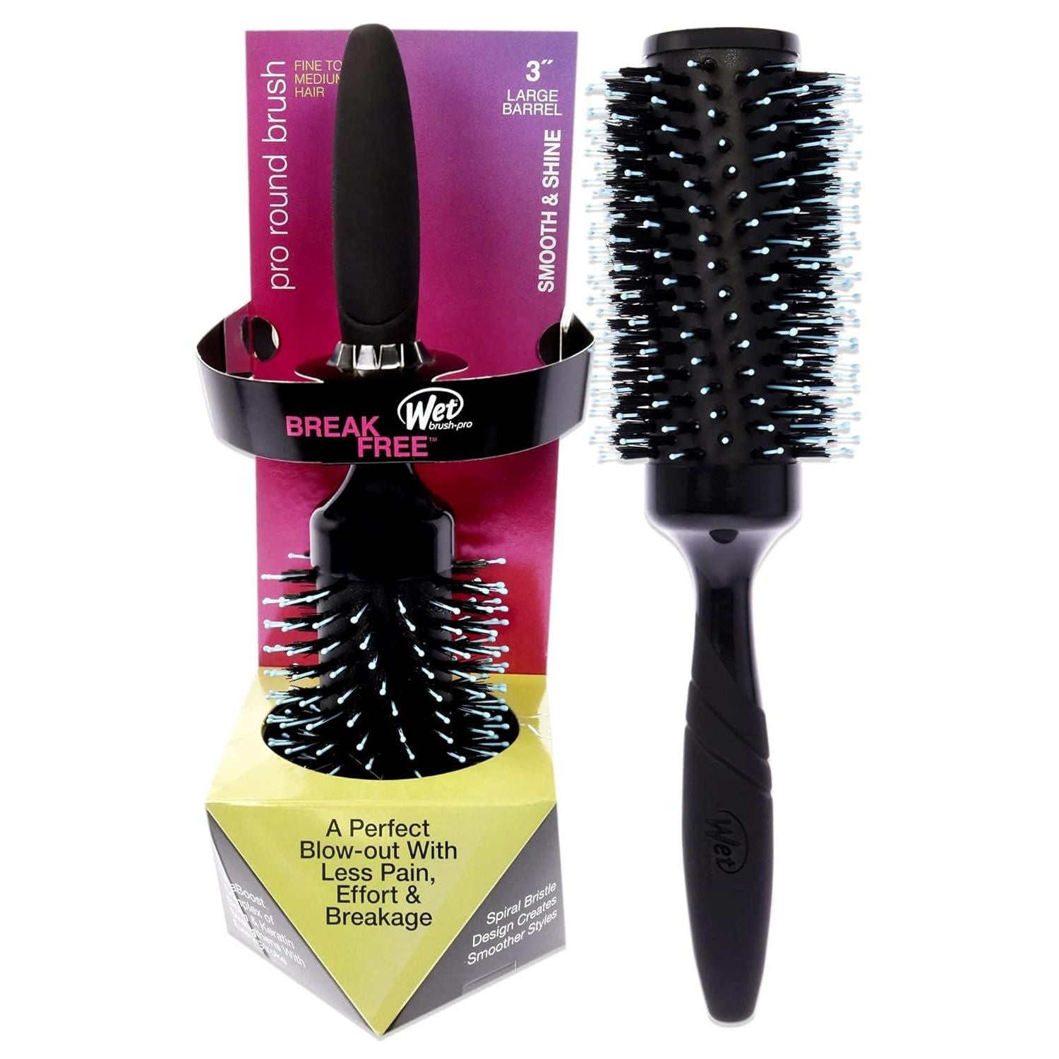 SMOOTH &SHINE 3' ROUND BRUSH- FINE/MED