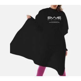 BLACK CUT CAPE with button