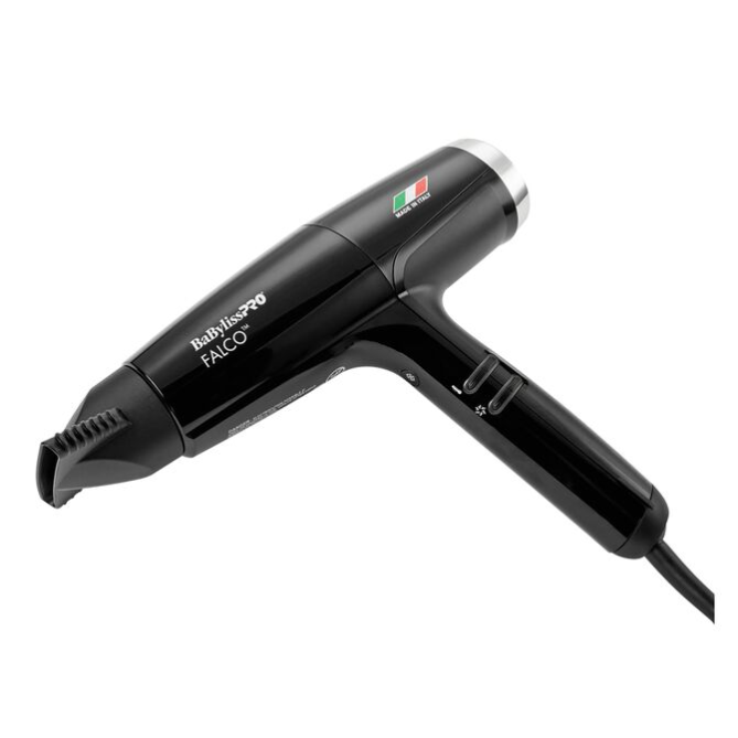 Babyliss Pro Nano Titanium Italian High-Speed Falco Dryer-Black
