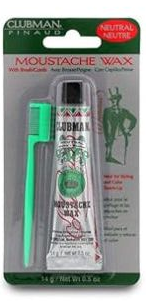 Clubman Moustache Wax Hang Pack Neutral 0.5 oz