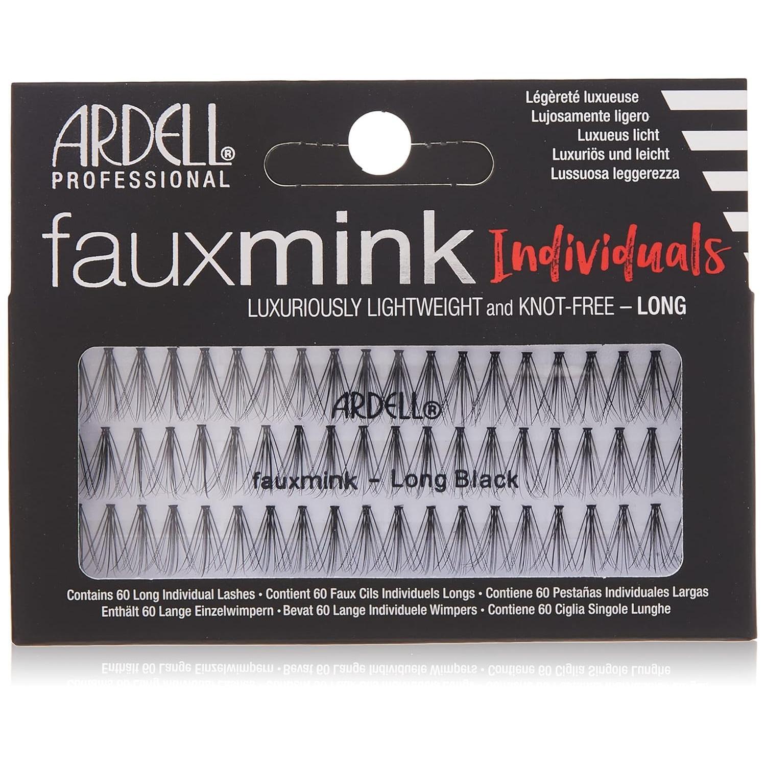 Ardell Faux Mink Individual-Knotted Lashes - Long Black