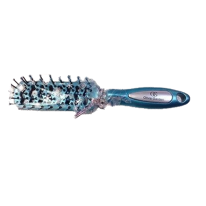 Olivia Garden Hair Brush Mini Hair Brush Holiday Chic Blue Green