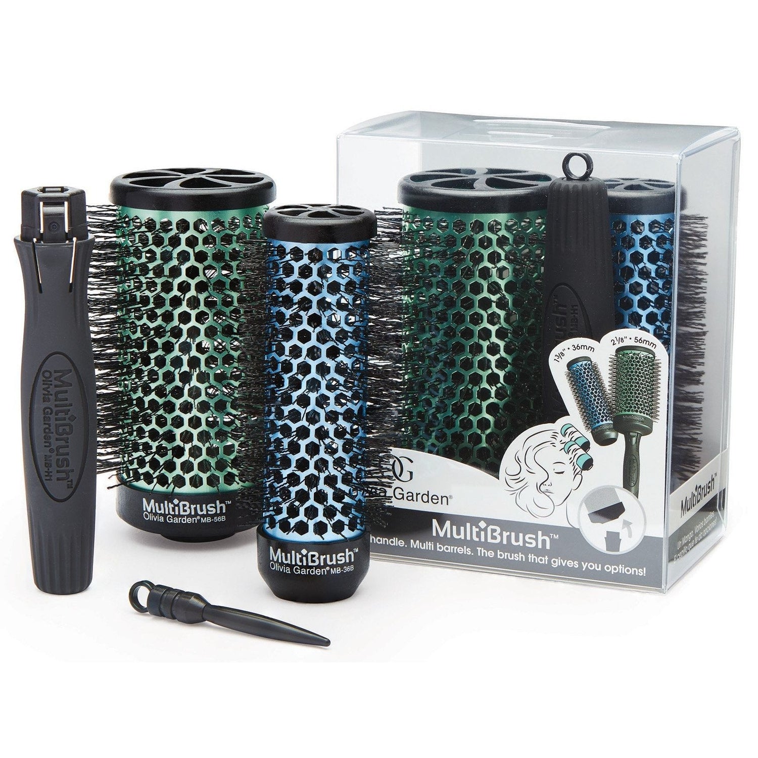 Olivia Garden Multibrush Detachable Thermal Styling Hair Brush MB-KT01