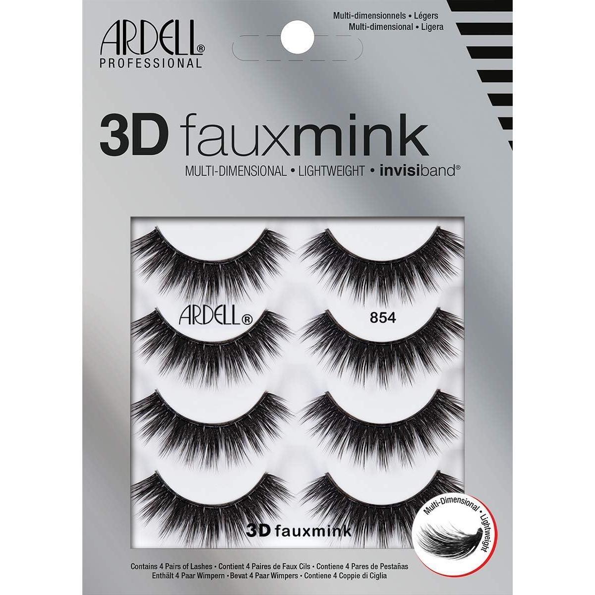 Ardell 3D Faux Mink Lashes - 854 (4 Pairs)