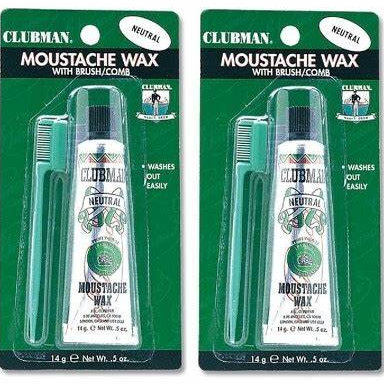 Clubman Moustache Wax Black 0.50 Oz