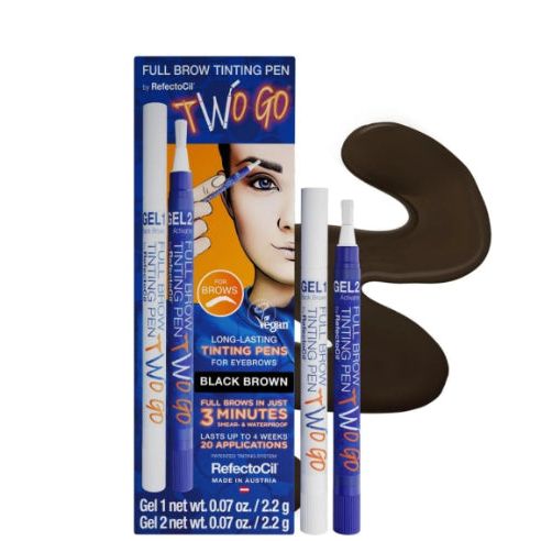RefectoCil TWO GO Full Brow Tinting Pen-Black Brown