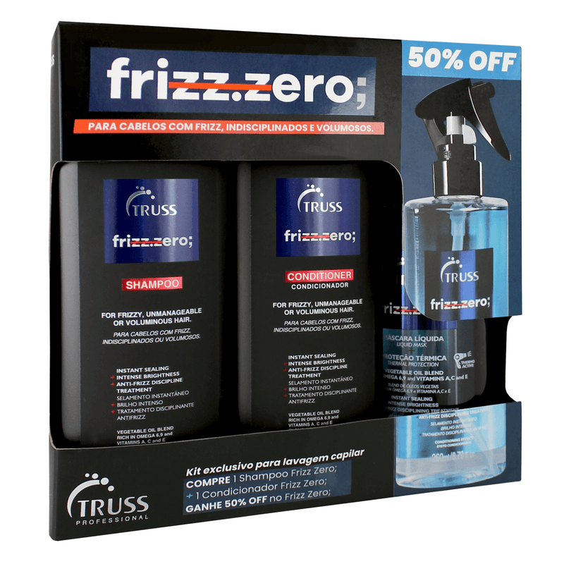 Truss Promo Pack Frizz Zero Washing Kit