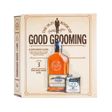 Volume 3: Faux Book Gift Set Absolute Mahagony Wash 18oz & Oil - Beard, Hair & Skin 2oz