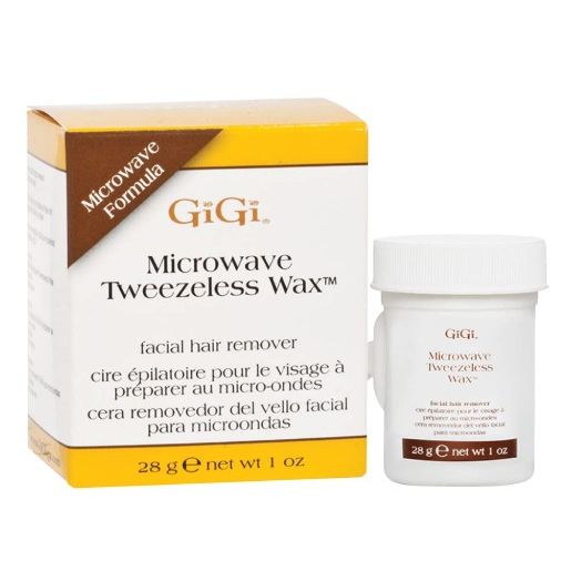 GiGi Microwave Tweezeless Wax Facial Hair Remover, 1 oz