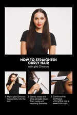 How to straighten curly hair with the ghd Chronos