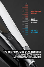 ghd Chronos preset to the optimum 365F styling temperature