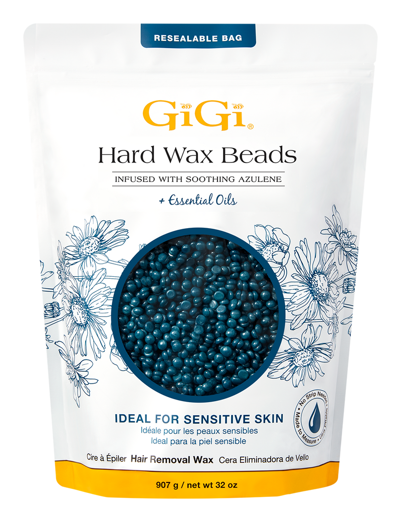 GiGi Hard Wax Beads Infused with Soothing Azulene 32oz