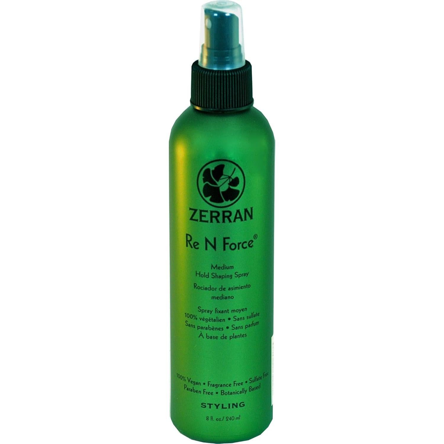 Zerran Re N Force Medium Hold Shaping Spray 8oz