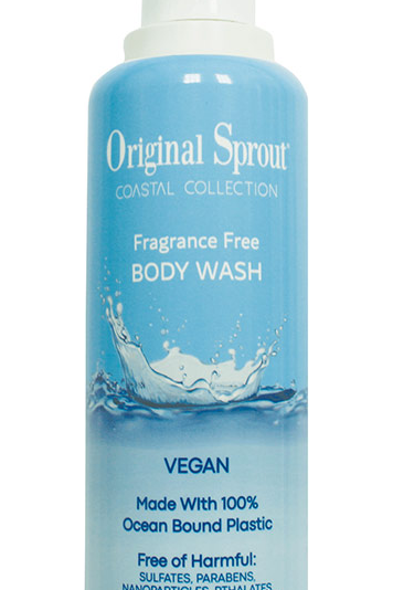 Original Sprout Coastal Collection Fragrance Free Body Wash, 8 oz,