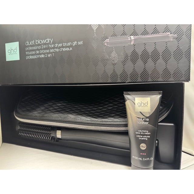 Wet to Dry Duet Blowdry + Case+ Volume Foreve- Black