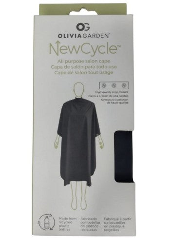 NewCycle All Purpose Salon Cape-Black