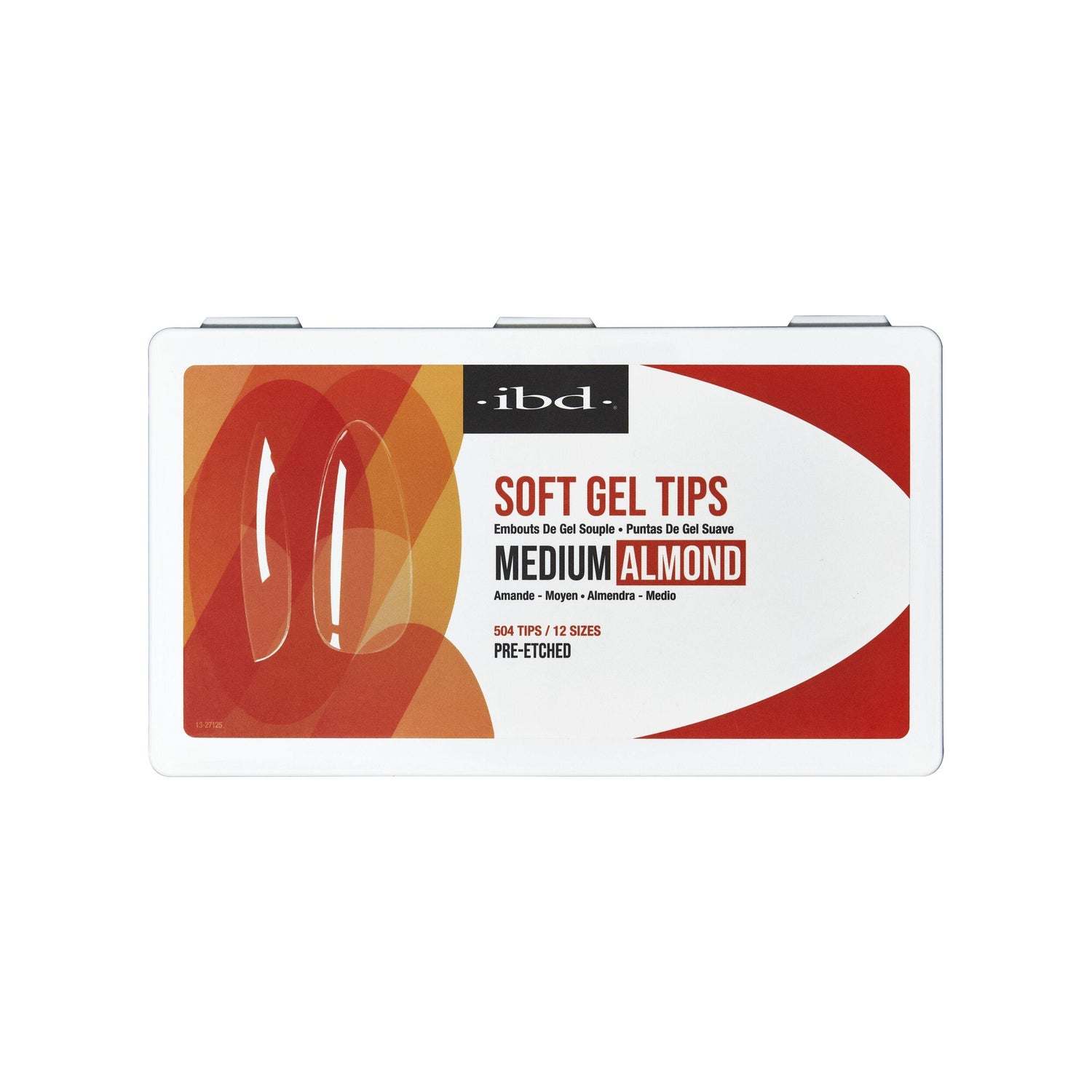 ibd Clear Soft Gel Tips - Medium Almond