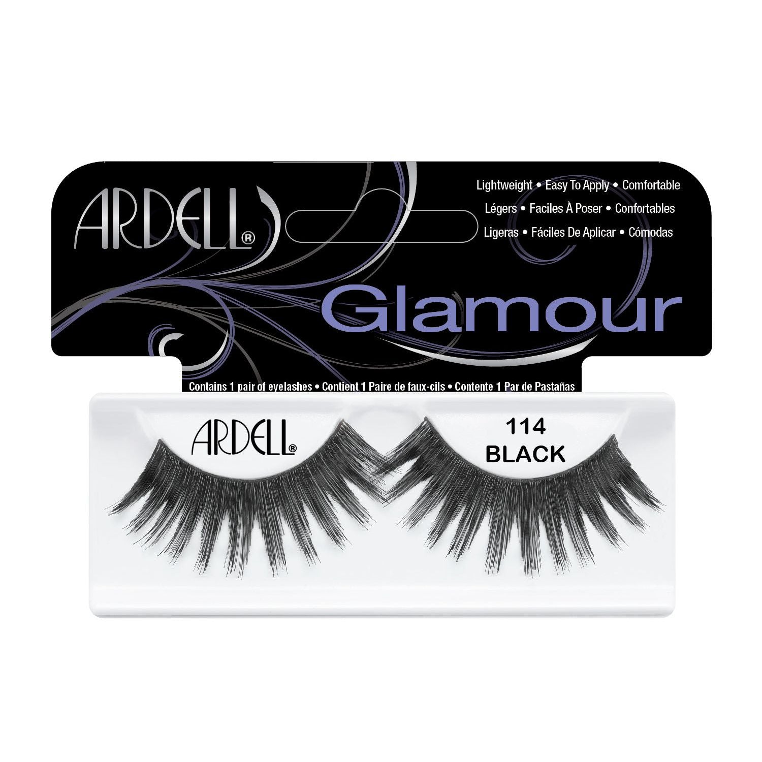 Ardell Glamour Strip Lashes - 114 Black