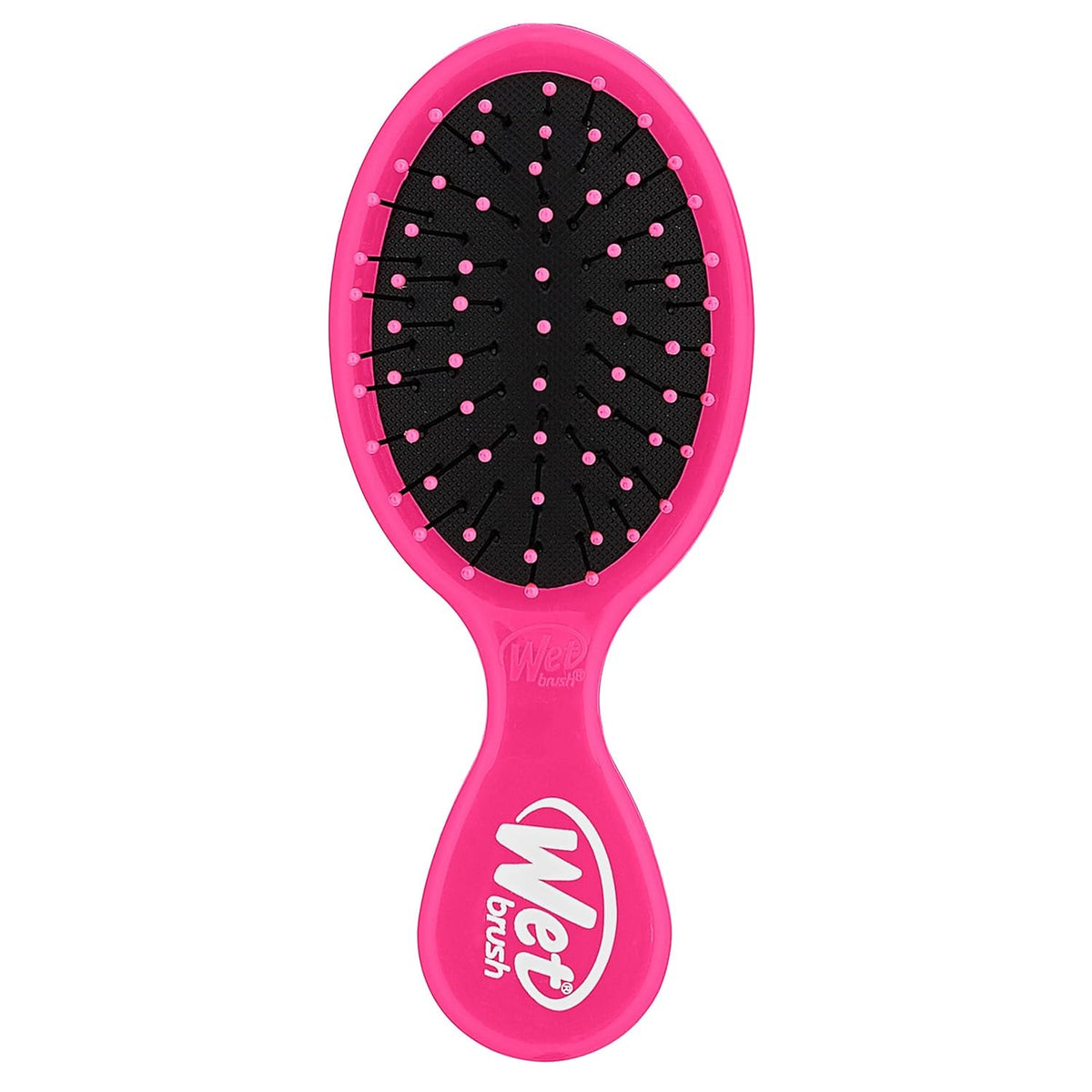 Wet Brush Mini Detangler Hair Brush, Pink - Detangling Travel Hair Brush - Ultra-Soft IntelliFlex Bristles Glide Through Tangles with Ease - Pain-Free - All Hair Types