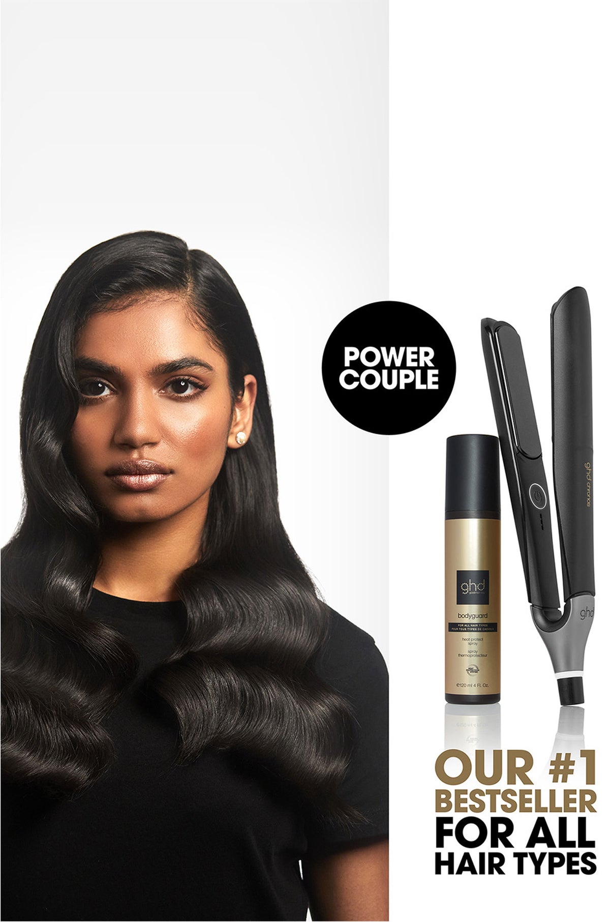 ghd Bodyguard-Heat Protect Spray, Lightweight Heat Protectant for Curls, Waves & Straight Styles, 4 fl oz