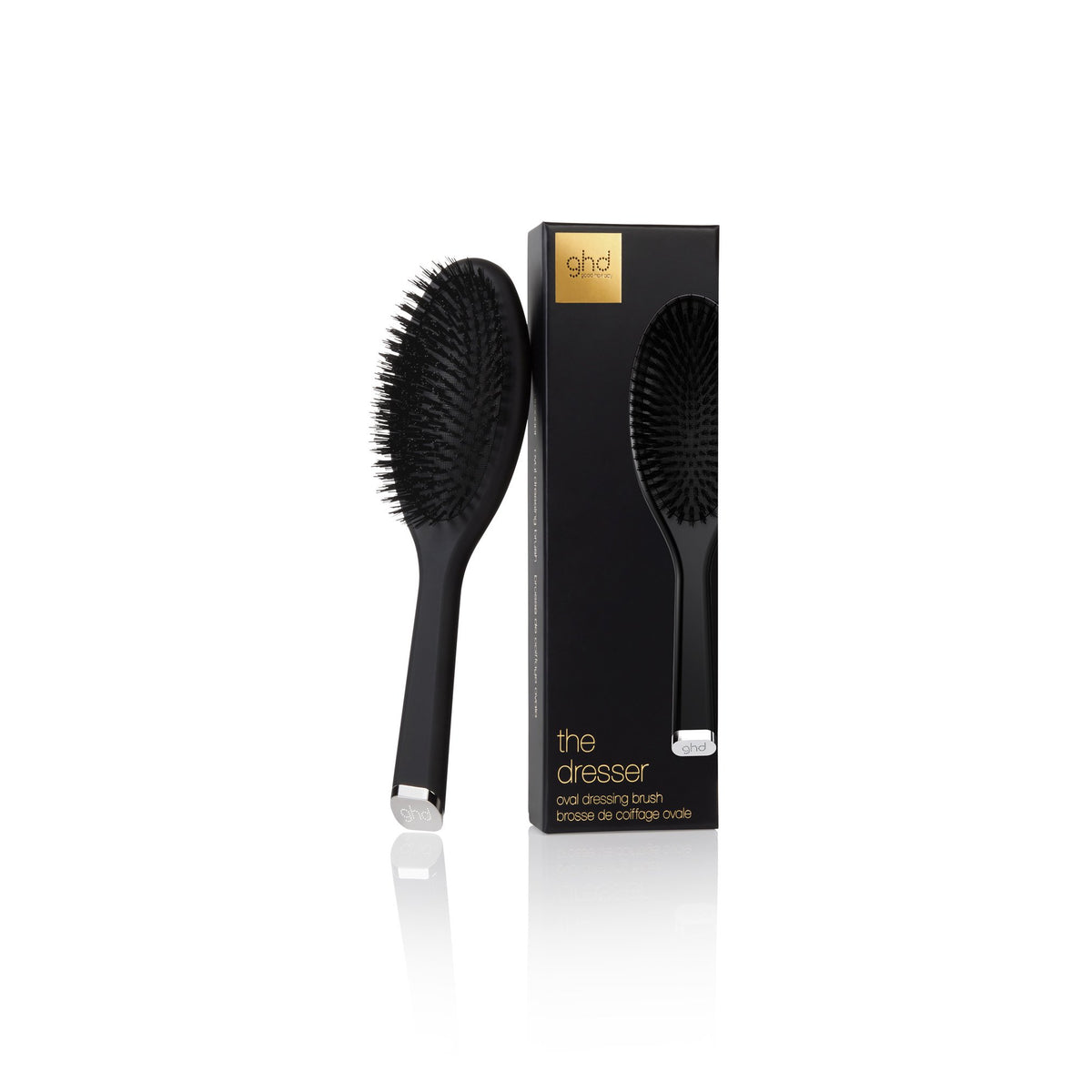 ghd Oval Dressing Brush with Anti-Static Nylon Bristles for Smooth, Shiny Finish
