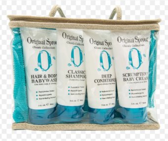 Original Sprout Deluxe Traveler Kit - 5-Piece Travel Set for Family Hair & Body Care